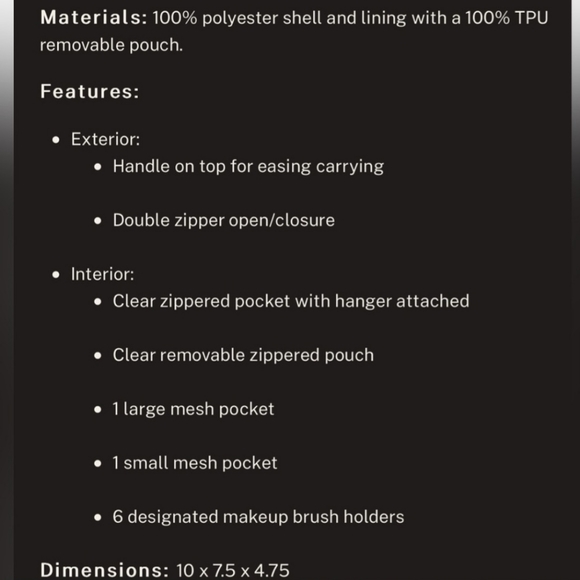 Nudestix hanging travel case - Picture 7 of 7